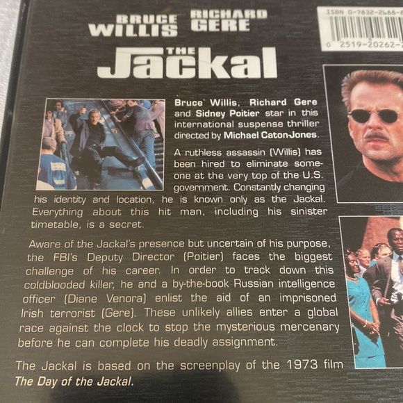 🎬PRICING🎬 The Jackal Collector’s Edition DVD with Bruce Willis & Richard Gere - Picture 3 of 6
